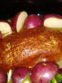 A picture of Jessie's slow cooked Pineapple Pork Roast.