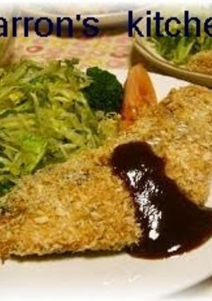 A picture of Non-fried Mock Fried Salmon.