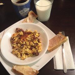 A picture of Sausage Egg And Double Cheese Breakfast Bowl.