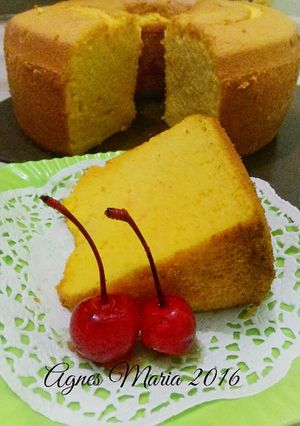 Foto resep Halloween yogurt chiffon 🍰