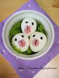 Quail Egg Ghosts for Halloween