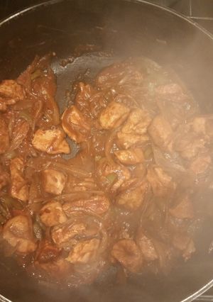 A picture of Sticky Pepsi chicken.