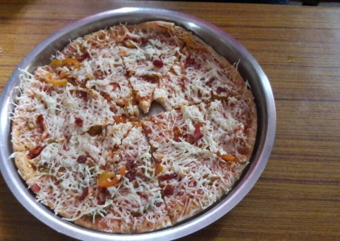 Wheat Pizza Recipe by shobana - Cookpad