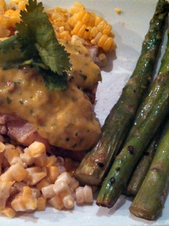 A picture of Mango Salsa Chicken.