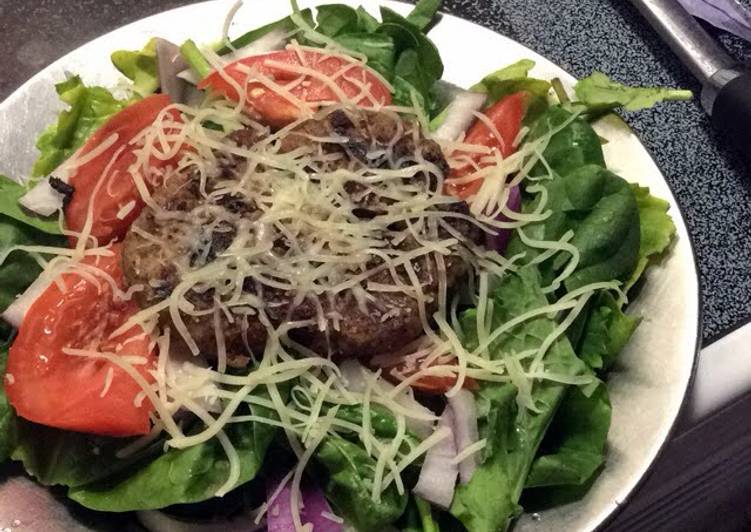 Recipe of Tasty Turkey Burger Salad