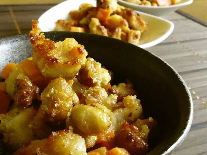 Easy Way Prepare Recipe Crispy Soybeans &amp;amp; Chicken that is Can Pamper Your Tongue, Can Spoil the Tongue}