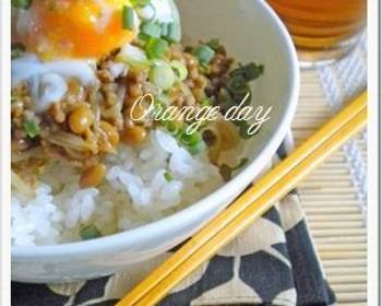 Latest Recipe Bean Sprout and Natto Dry Curry Rice Bowl Delicious Nutritious