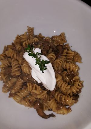 A picture of Savory Ground Beef Stroganoff.