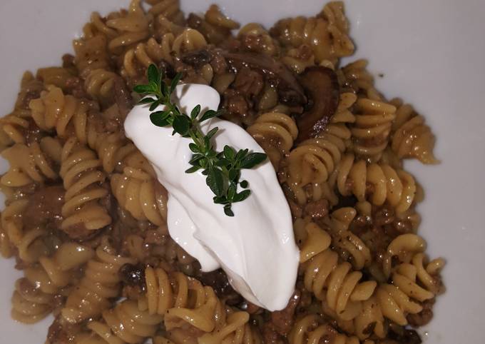 Recipe of Super Quick Homemade Savory Ground Beef Stroganoff