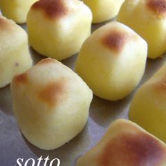 A picture of Milky Rich White Chocolate and Potato Bites.