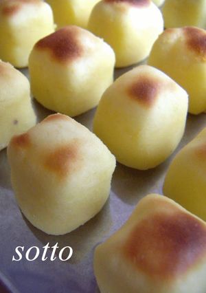 A picture of Milky Rich White Chocolate and Potato Bites.
