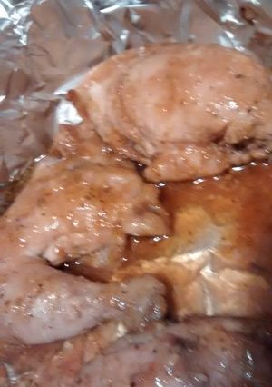 A picture of Mommas Spicey Plum Chicken.