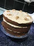 Layer cake de café y nueces • Coffee & walnut cake