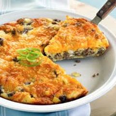 A picture of Cheeseburger Pie.