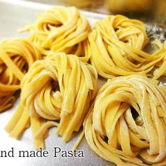 A picture of Handmade Fresh Pasta with Leftover Egg Yolks (in a bread maker).