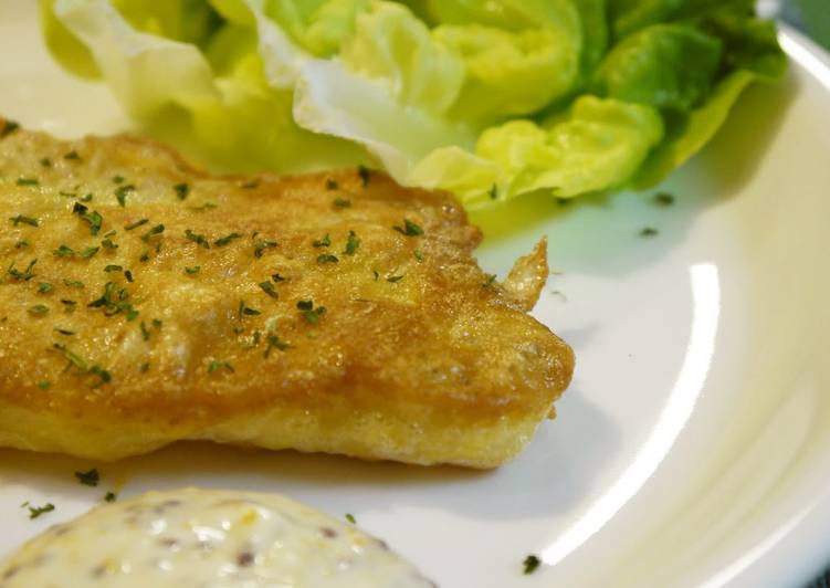 Light and Fluffy Cheese-Fried Tonguefish