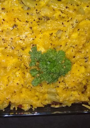 A picture of Penne lasagne.