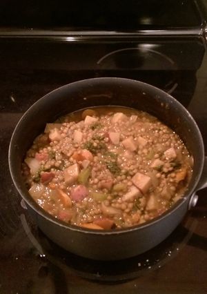 A picture of Warm Lentil Salad.