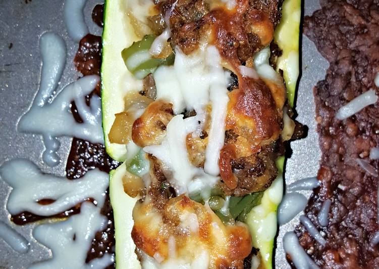 Recipe of Speedy Zucchini Boats