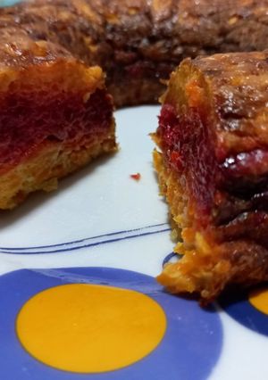 Una foto de Budín salado de colores