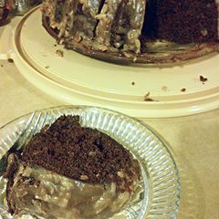 A picture of Mama's Triple Chocolate Cake.