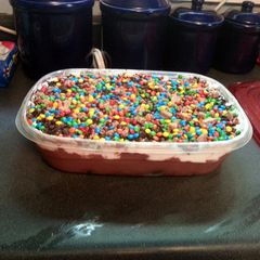A picture of brownies truffle chocolate overload.