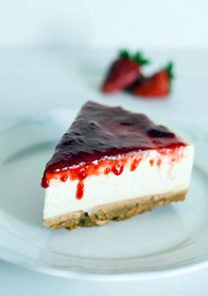 A picture of Cold cheesecake.