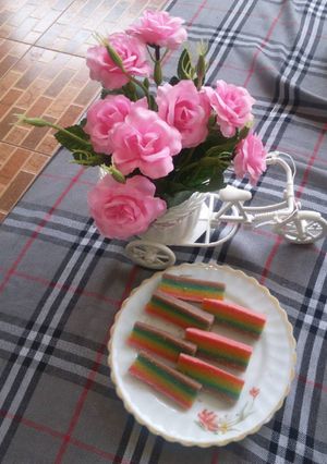 Foto resep Rainbow cake steam