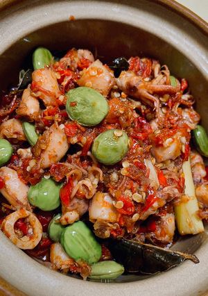 Foto resep Cumi Asin Sambal Pete