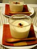 White Sesame Pudding with Sesame Paste