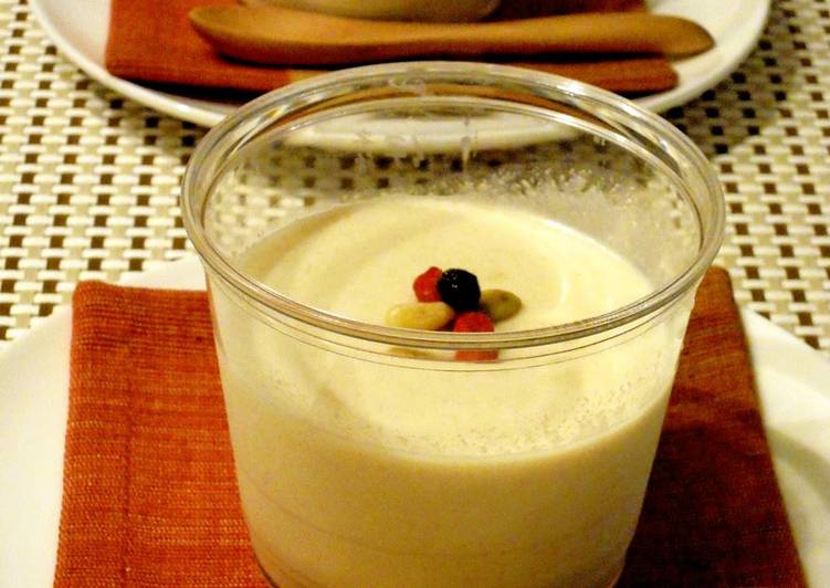 Simple Way to Make Ultimate White Sesame Pudding with Sesame Paste