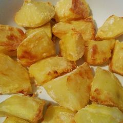 A picture of No Compromise Healthier Roast Potatoes.