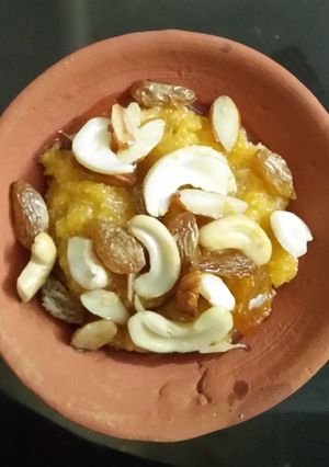 A picture of Pumpkin halwa.