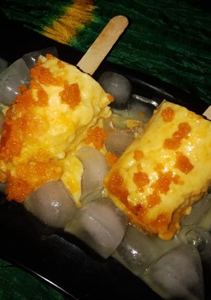 A picture of Motichur Custard kulfi.