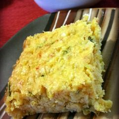 A picture of Mr. Mike's Crawfish Cornbread.
