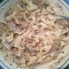 A picture of Jenny's Crock Pot Beef Stroganoff.