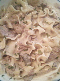 A picture of Jenny's Crock Pot Beef Stroganoff.