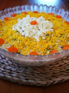 Una foto de Ensaladilla rusa Jorgette con pechuga de pollo