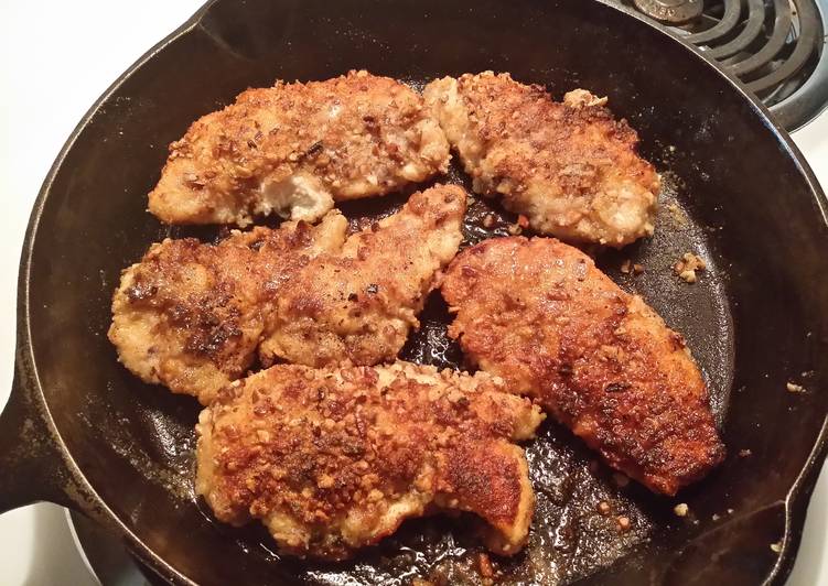 Recipe of Super Quick Homemade TX&#39;s Style ~ Pecan Crusted Chicken Tenders