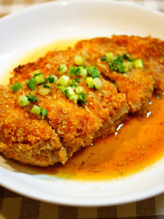 A picture of Chicken Cutlets in Sweet-Savory Sesame Sauce.