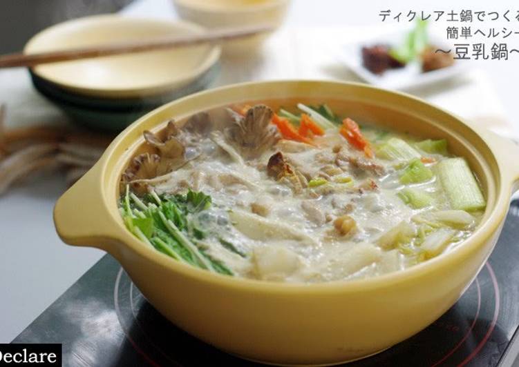 Recipe of Quick Low Sugar Easy and Healthy Soy Milk Hot Pot