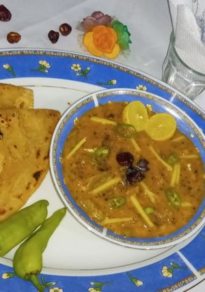 A picture of Lauki Chane ki Dal Gosht.