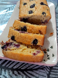 Una foto de Budín saludable de arándanos