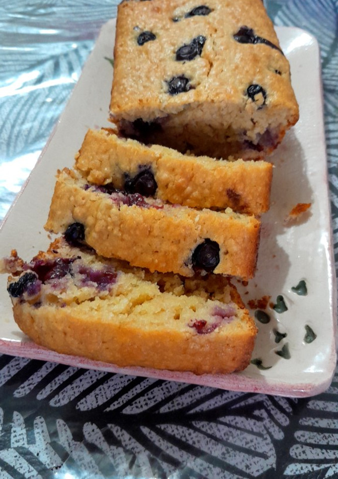 Una foto de Budín saludable de arándanos