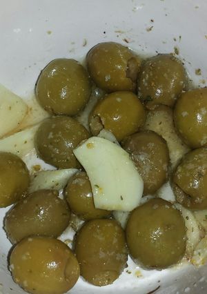 A picture of Marinated Olives.