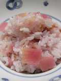 Cherry Blossom Rice Made with Crimson Daikon Radish Core
