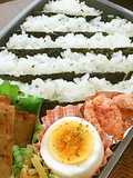 Easy Striped Bento with Flavoured Nori Seaweed