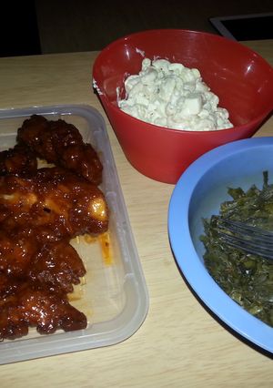 A picture of Sweet and spicy chicken tenders.