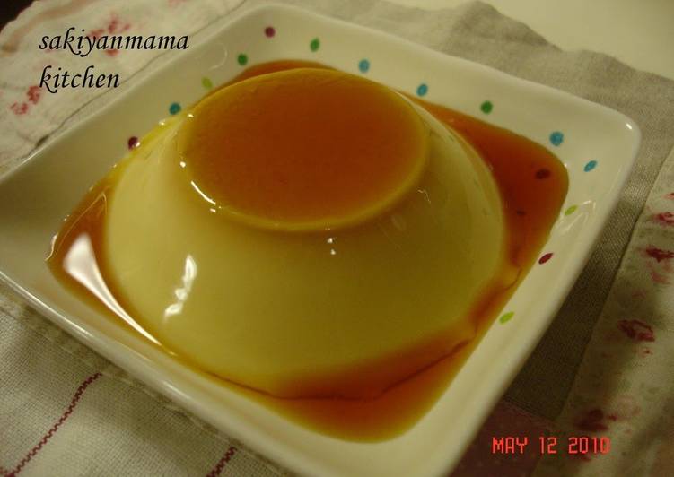 Fluffy And Creamy Custard Pudding with 4 Egg Yolks