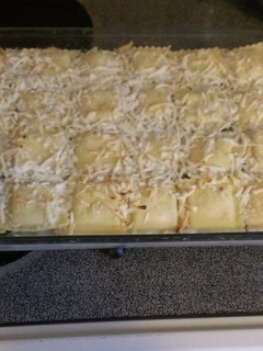 A picture of Shortcut white chicken lasagna.